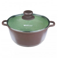 KL-4095-24 Кастрюля с мраморным покрытием 5,5 л KELLI KL-4095-24 Кастрюля с мраморным покрытием 5,5 л KELLI