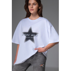 Женская футболка оверсайз Happyfox