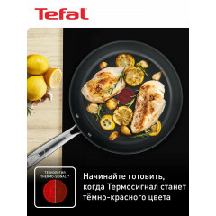 Набор посуды 11 предметов Tefal Duetto+: сковорода 26 см, кастрюли 18/20/22/24 см с крышками, ковш 16 см с крышкой, для индукционных плит