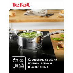 Набор посуды 11 предметов Tefal Duetto+: сковорода 26 см, кастрюли 18/20/22/24 см с крышками, ковш 16 см с крышкой, для индукционных плит