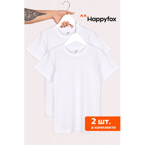 Мужская базовая футболка из хлопка 2 шт. Happyfox