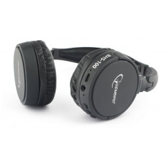 Гарнитура стерео беспров. Gembird BHS-100, чёрный, Bluetooth v.5.0