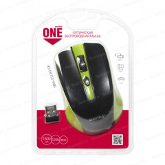 Мышь беспроводная SmartBuy ONE SBM-352AG-GK, зелёный/чёрный (USB)