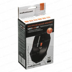Мышь беспроводная Nakatomi MRON-08UBT, чёрный (BT, USB)