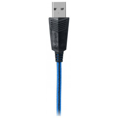 Гарнитура SVEN AP-U980MV, черный-синий (USB, LED, 7.1, 2.2m)