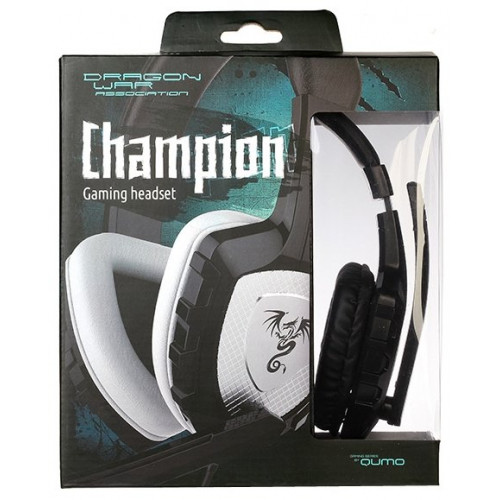 Наушники QUMO Champion GHS 0001, стерео, интерфейс 3,5 Jack, с микрофоном [21699]