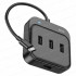 USB Хаб Hoco HB31 Type-C, 1xUSB3.0+3xUSB2.0, чёрный