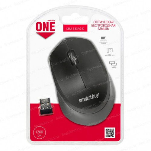 Мышь беспроводная SmartBuy ONE SBM-333AG-K (USB)