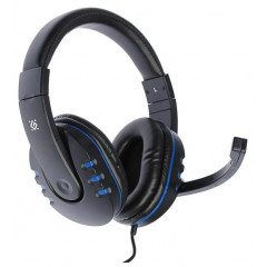 Гарнитура GAMING WARHEAD G-160 BLACK/BLUE 64118 DEFENDER