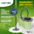Акция Швабра с отжимом и ведром для мытья полов комплект для уборки Spin Mop VERDE 16 литров цвет на выбор
